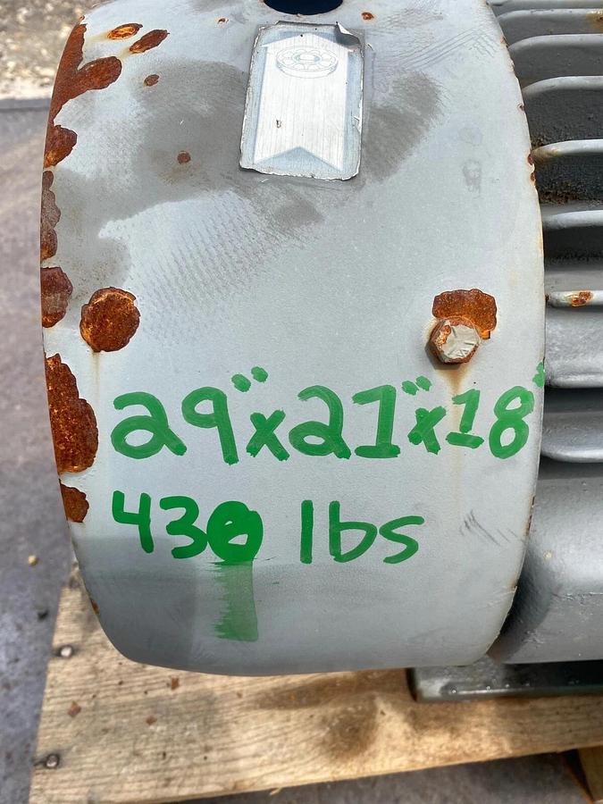 Used Toshiba Motor B0254FLF30M02 25Hp, 1755RPM, 575V, 3 Phase, 284T Frame