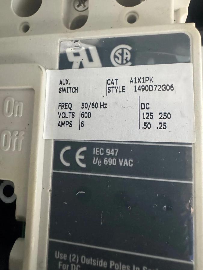 Used Eaton HMCP150U4C/ CN15NN3, 150A Circuit Breaker, Size 4 Magnetic Contactor 135A