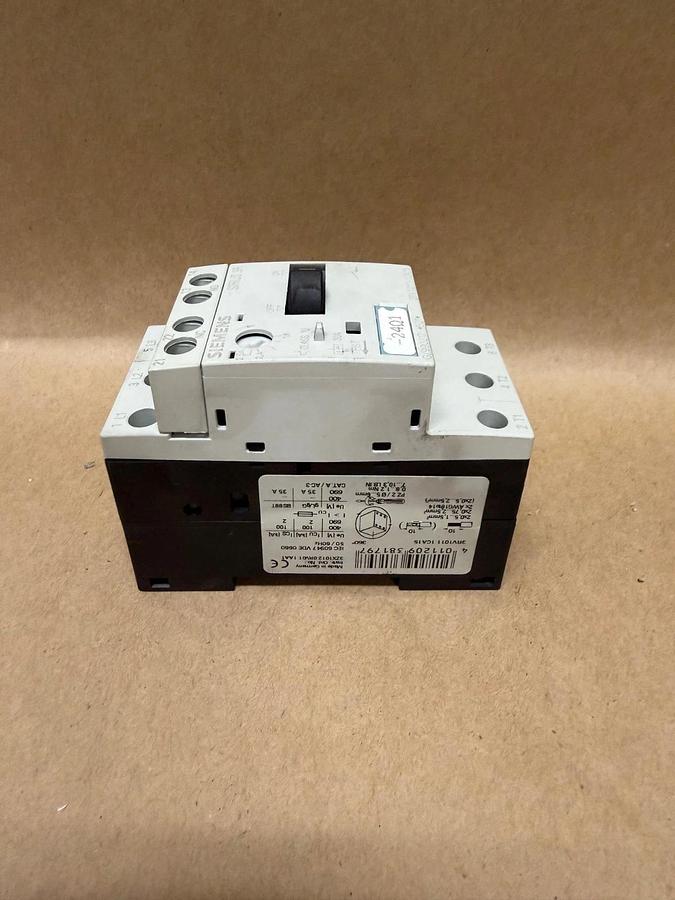 Used Siemens 3RV1011-1CA15 Motor Starter Breaker