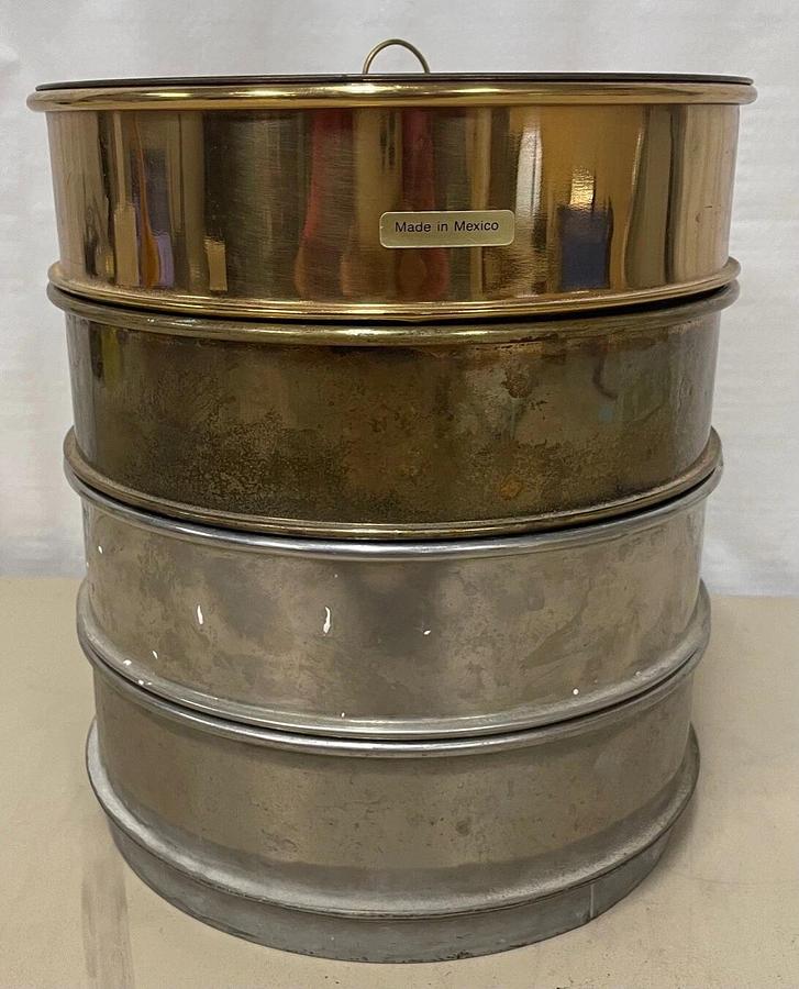 Used Fisher Scientific 8” Test Sieves, Lot of 4: .300 mm, .150 mm, .147 mm, .045 mm