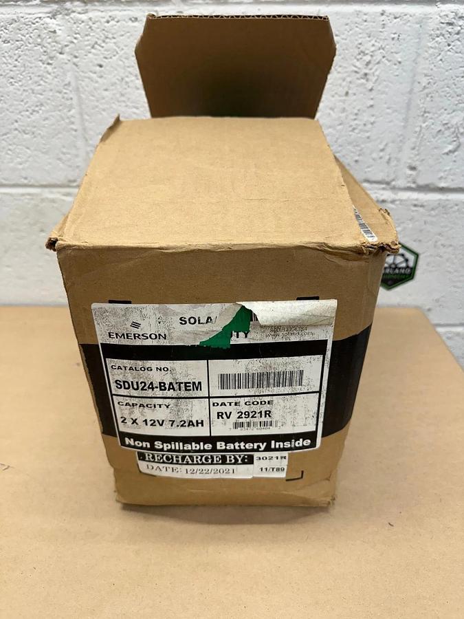 New - open box Emerson SDU24-BATEM Battery Module *NEW*
