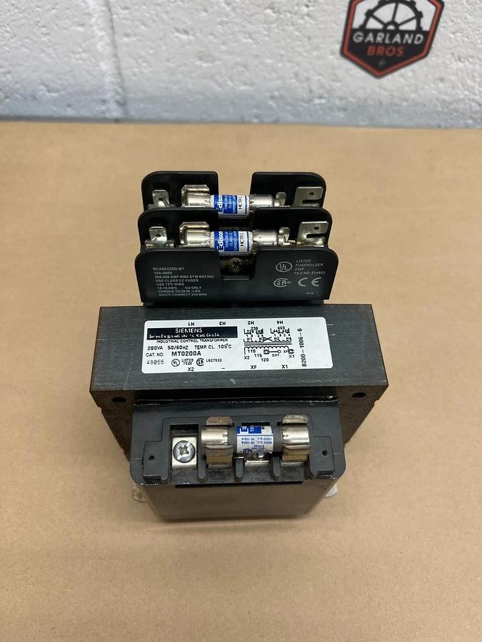 Used Siemens MT0200A Industrial Control Transformer, 200VA, 50/60Hz