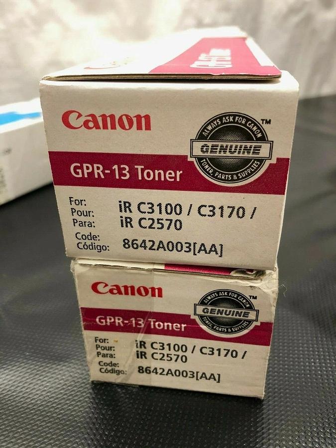 Used Canon GPR-13 Toner -  Lot of 3 -  2 Magenta and 1 Cyan