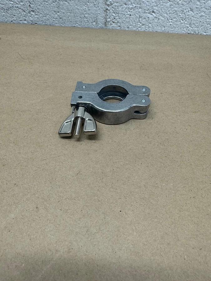 Used Ideal P101198 Hinge Clamp Vacuum Fittings, Aluminum, KF-16, (Lot of 3)