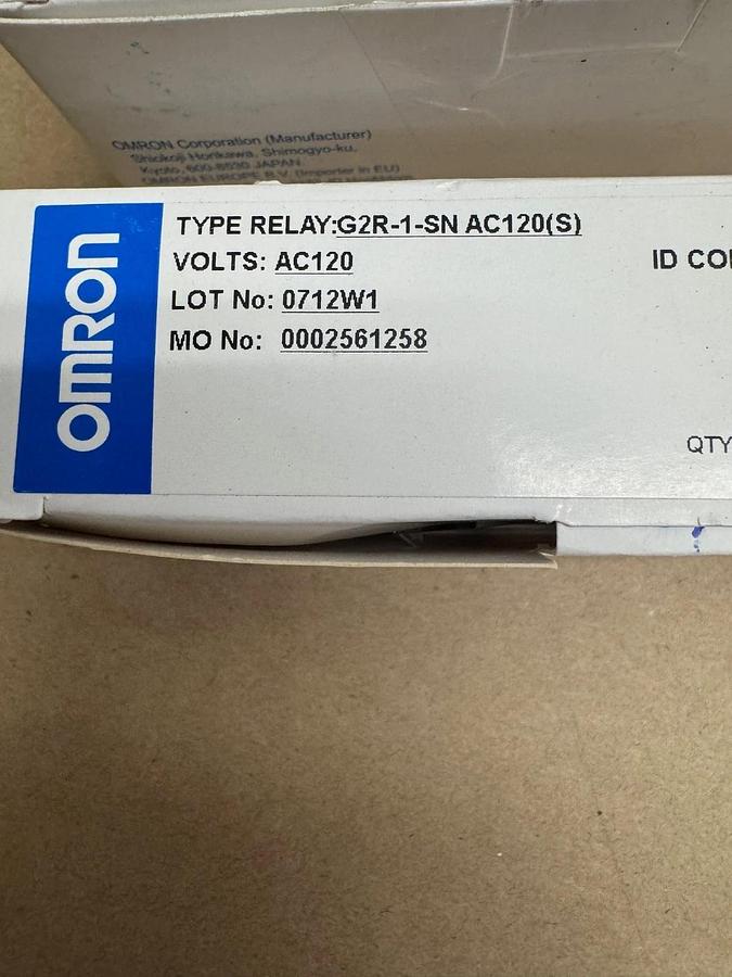 Used Omron G2R-1-SN AC120 General Purpose Relay Qty 13 *NEW*