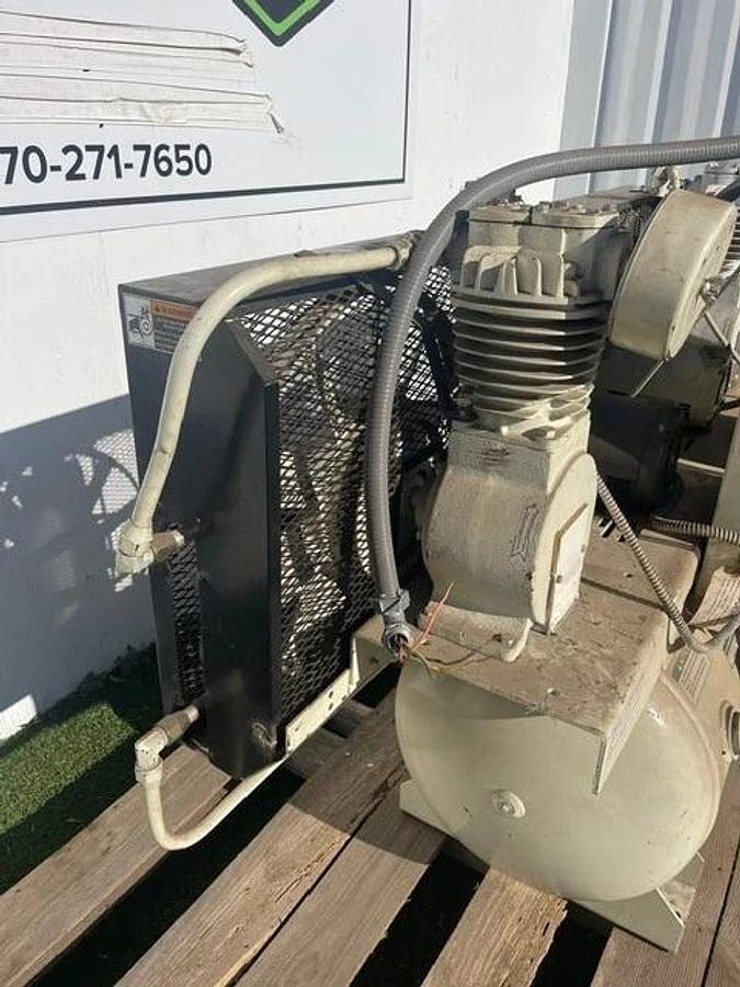 Used Gardner Denver MTOII Duplex Reciprocating Oil-Less Air Compressor, 60 Gal Tank