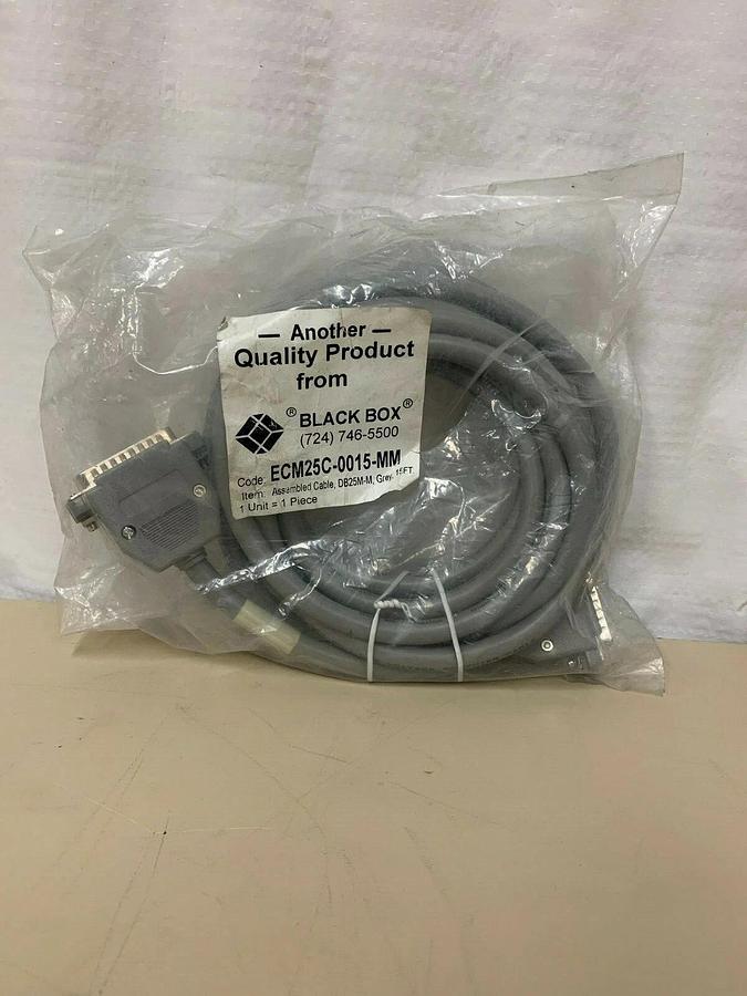 Used Black Box ECM25C-0015-MM Null Modem Cable