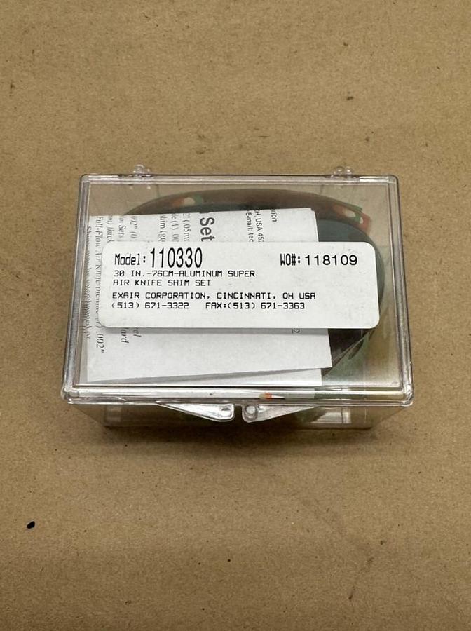 Used EXAIR 110330 Air Knife Shim Set