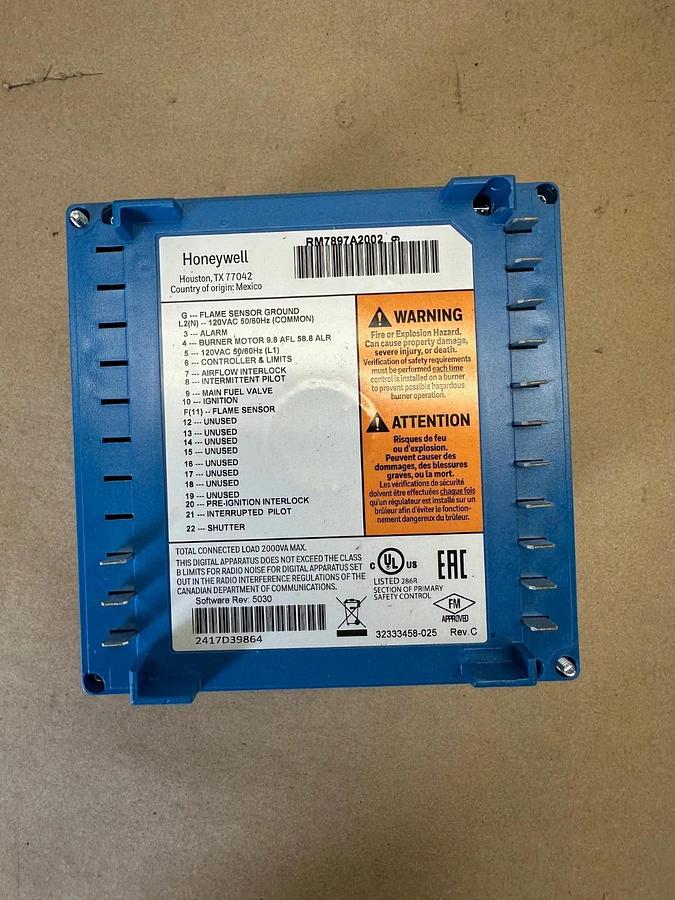 Used Honeywell RM7897A2002 Automatic Programming Control *NEW*
