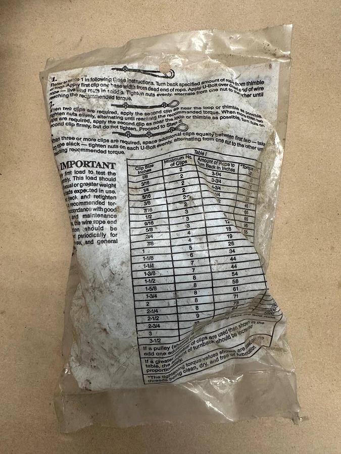 Used Crosby 1010137 1/2” Clip *NEW* Lot of 9