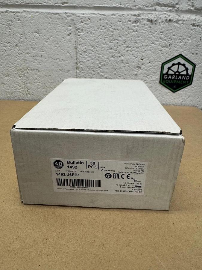 Allen Bradley 1492-J6FB1 Terminal Blocks (30 pcs) *NEW*
