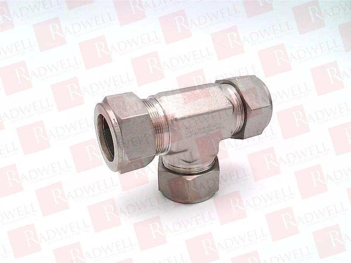 Used Swagelok S-600-4 Tube Filling Union Cross, 3/8” Tube OD (LOT of 6)