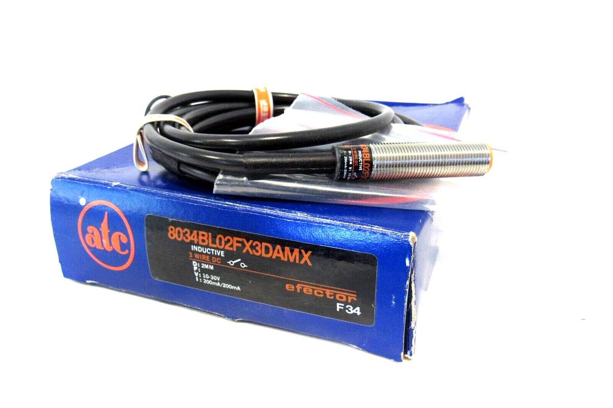 ATC Efector 8034 8034AL02FX3NAXX Inductive Sensor Proximity Switch