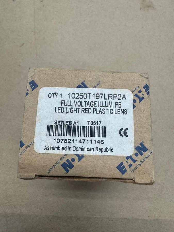Eaton 10250T197LRP2A LED Light (Red) Plastic Lens *NEW*