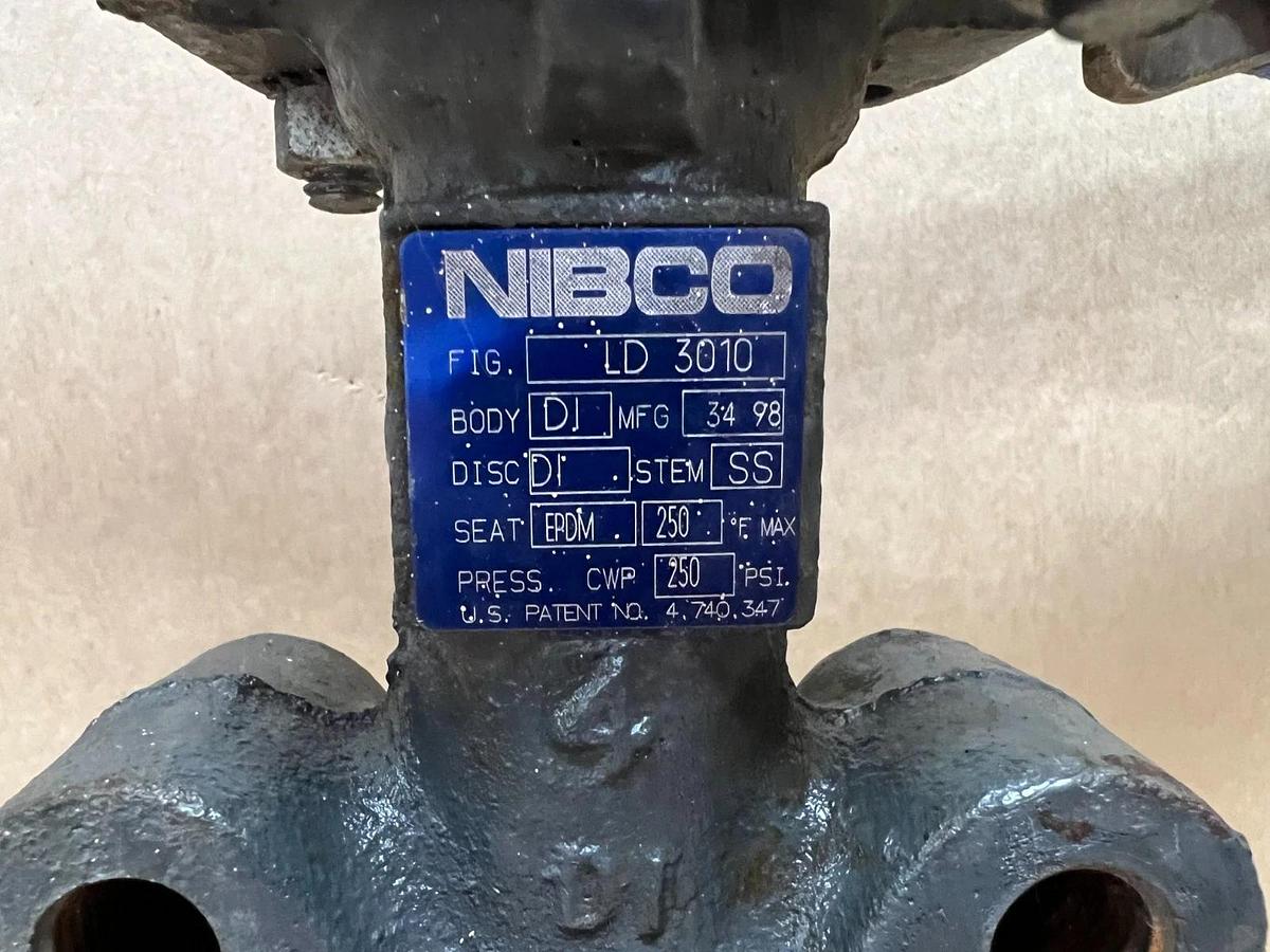 Used Nibco LD 3010 DI Body, SS Butterfly Valve, 4"