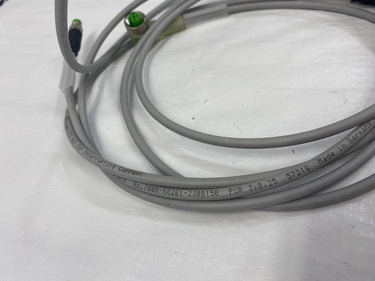 Used Murr Elektronik 7000-88281-2300150, Male Straight-Female 90 degrees