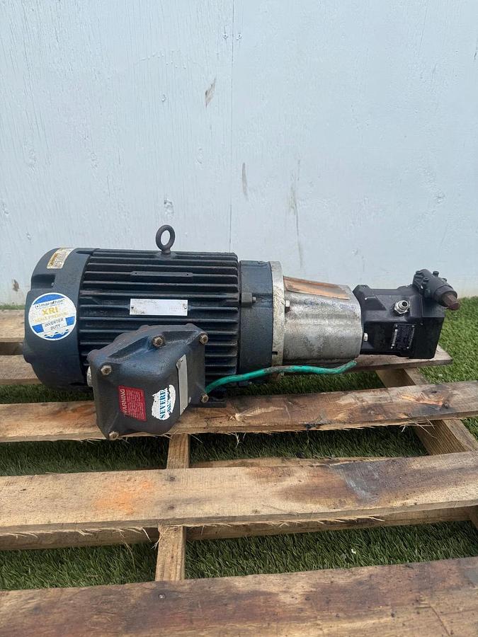 Used Brueninghaus A10VSO 10 DR Hydromatik Pump w/ BZ624000 TB3 Type Motor