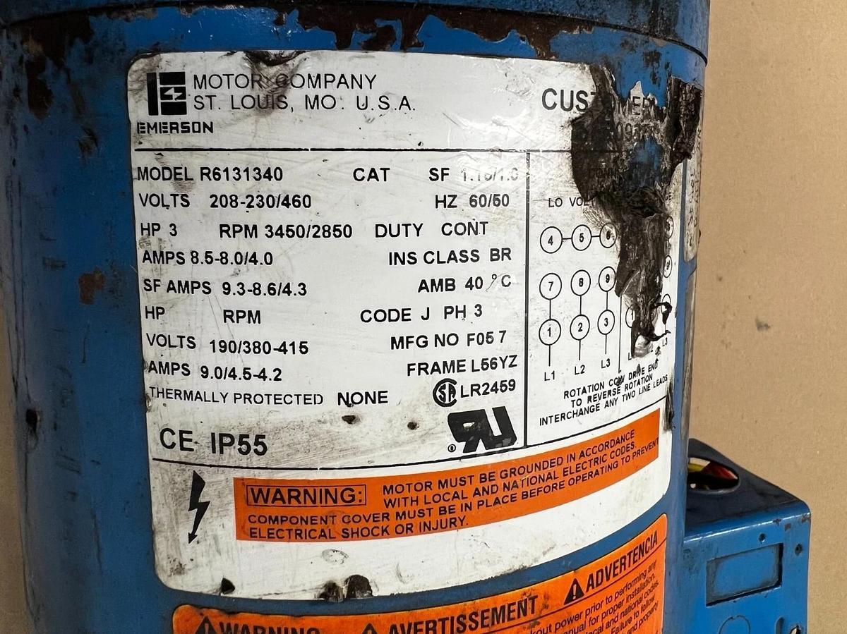 Used Goulds 2MC1H5A0 Centrifugal Pump MCC Inlet: 1 1/4 x 1 1/2 *no pump cover*