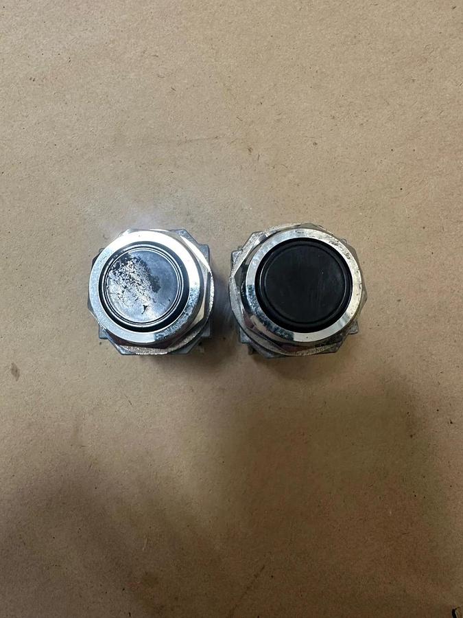 Used IDEC ABD Pushbutton Black - Lot of 2