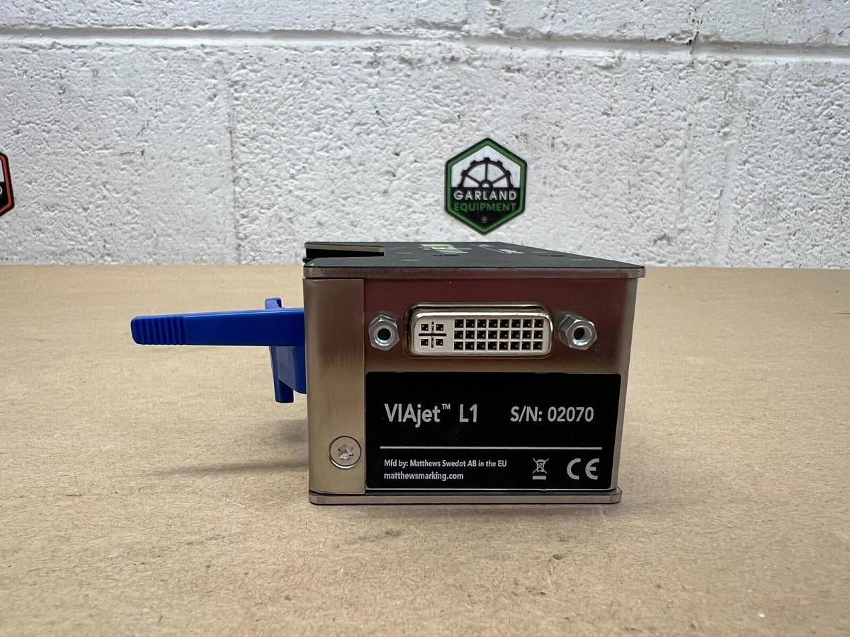 Used Matthews Marking Systems VIAjet L1 Series 1, MSAB P/N: 898210, MPD P/N: 41206855