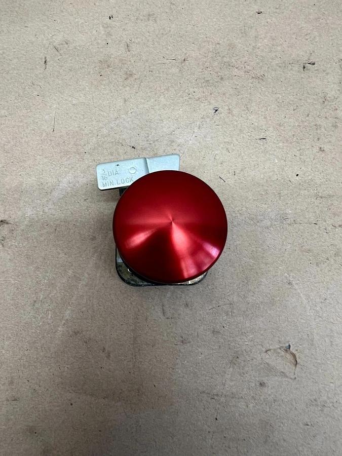 Used Allen Bradley 800T-D6Q Red Mushroom Head Push Button