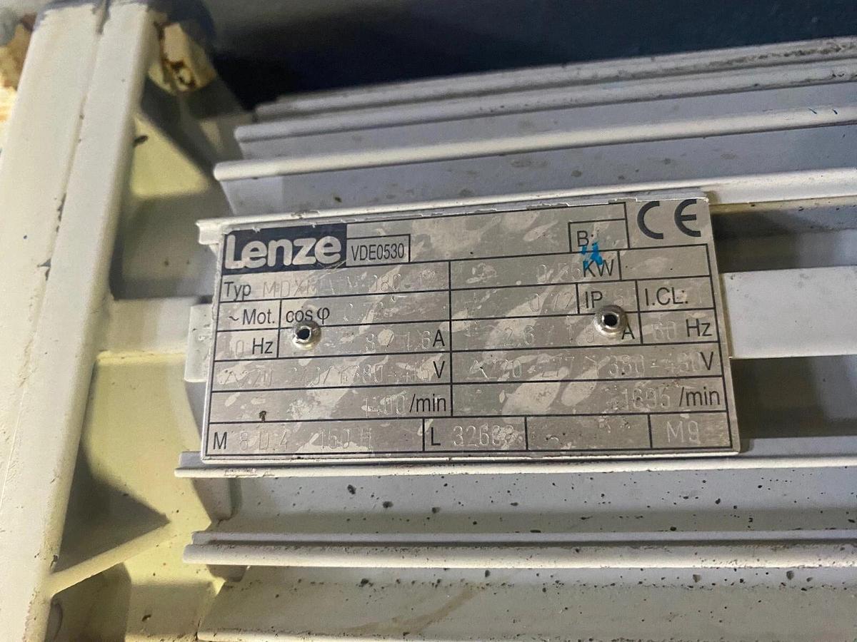 Used Centrifugal Motor Pump w/ Lenze 0.55 kW (0.75 HP), 1695 RPM, 3 Phase AC Motor
