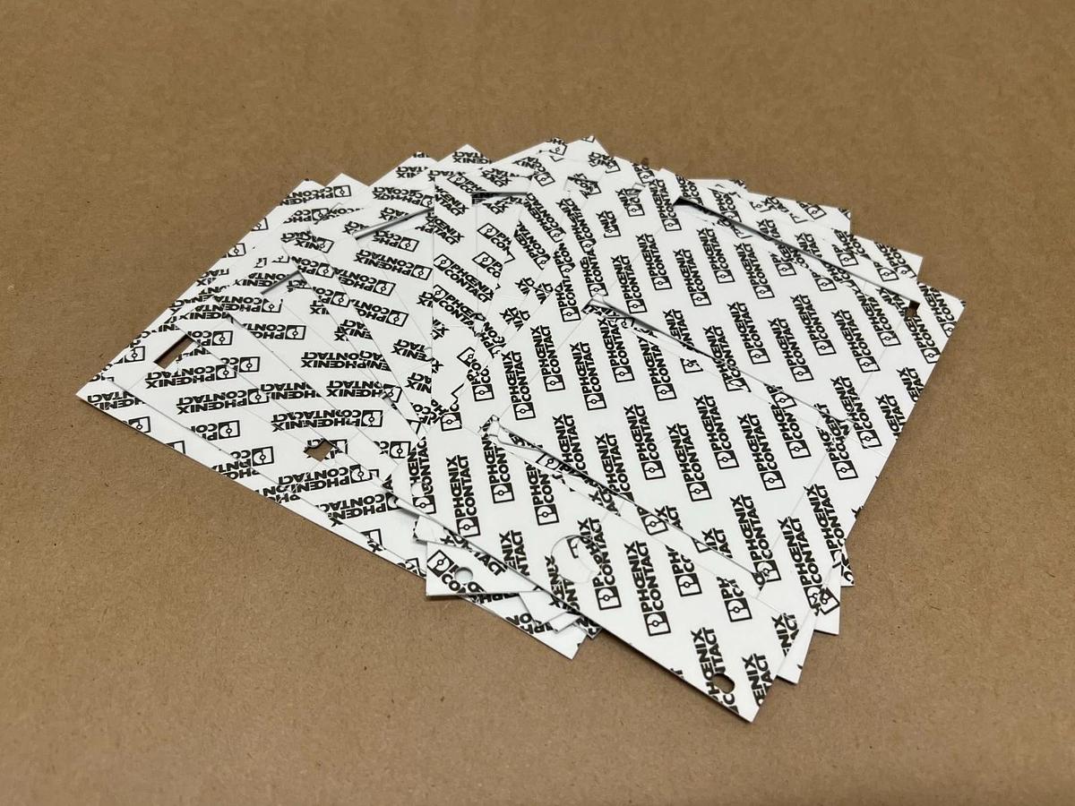 Used Phoenix Contact US-EMLP (85, 6 x 54) 10 Pc. White Plastic Label