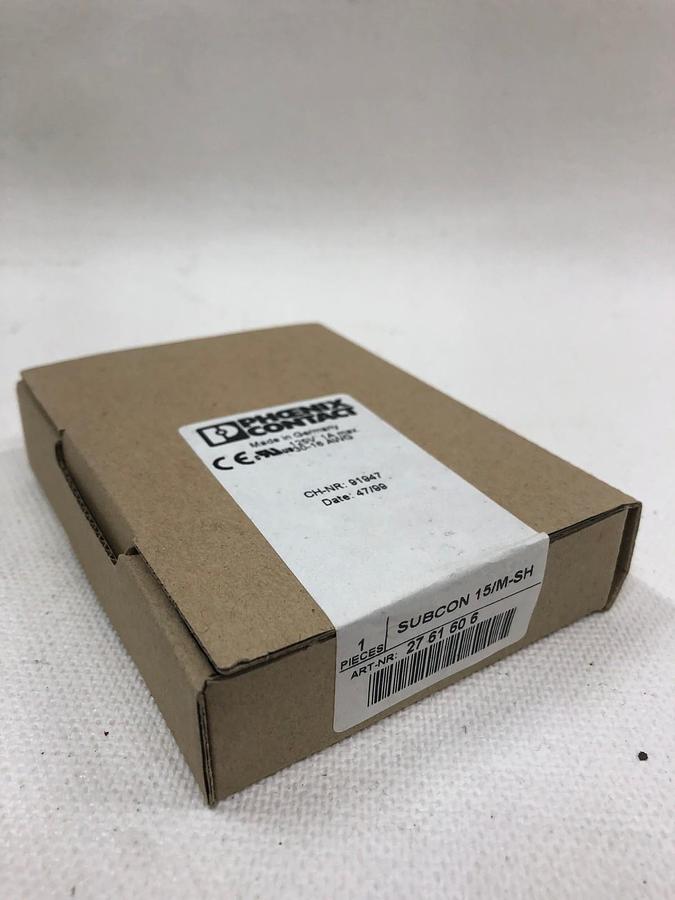 Used Phoenix Contact Subcon 15/M-SH 15 Pin Connector *FACTORY SEAL*