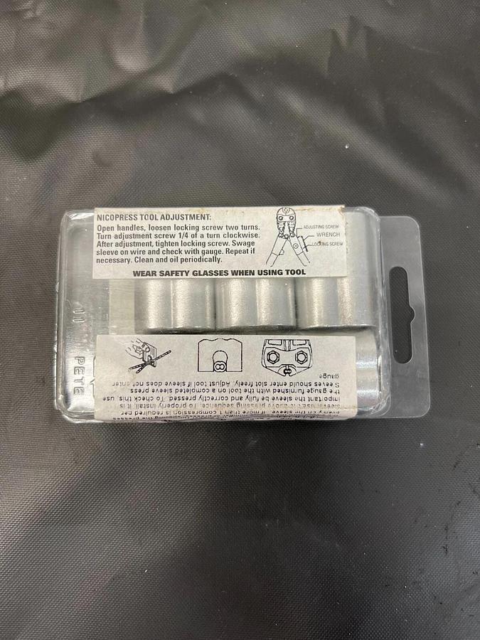 Used Nicopress 188-10-VG92 Aluminum Oval Sleeves (pack of 5)