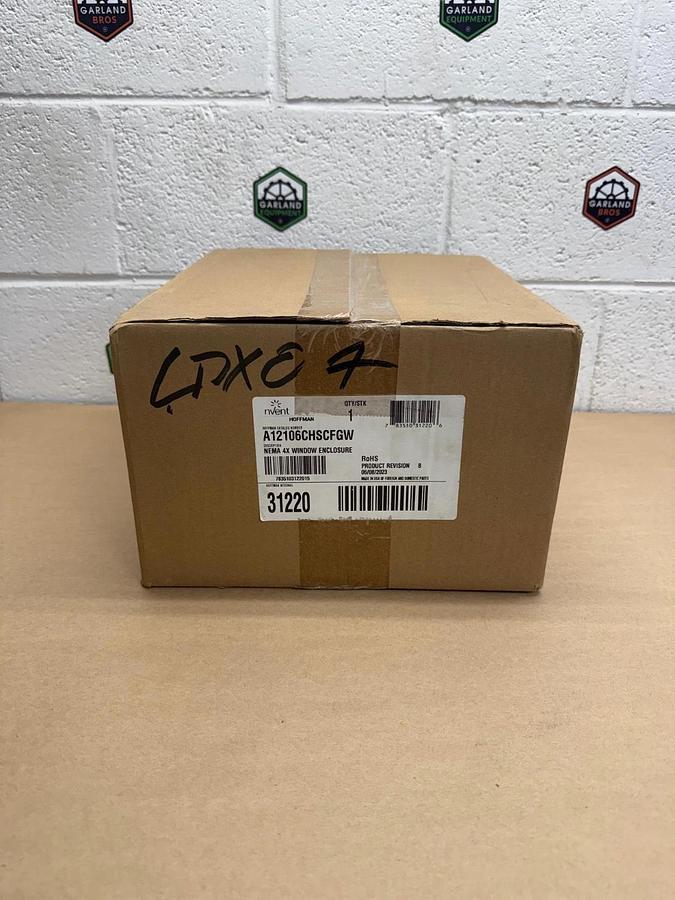 Used Nvent Hoffman A12106CHSCFGW, NEMA 4X Window Enclosure *NEW*