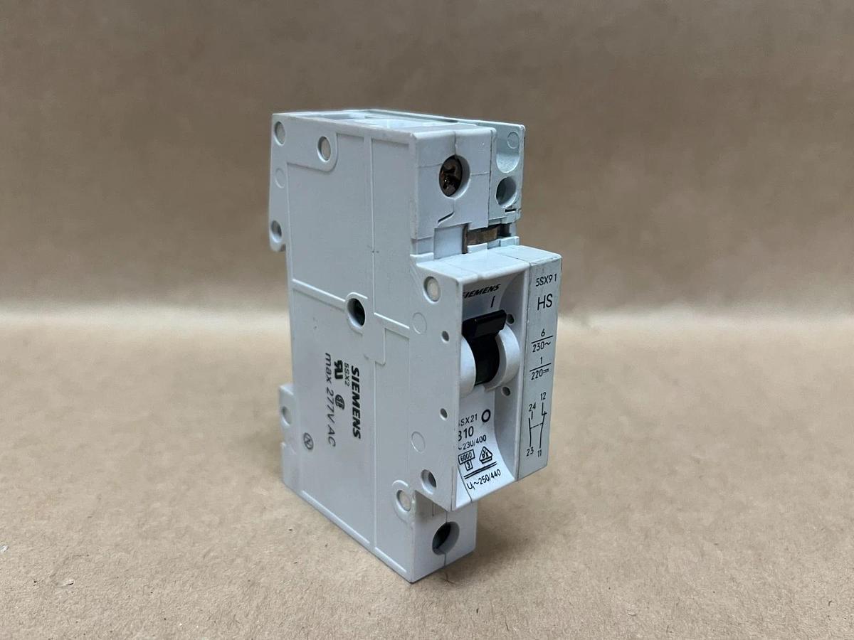 Used Siemens 5SX21 B10, 230/400V, Circuit Breaker