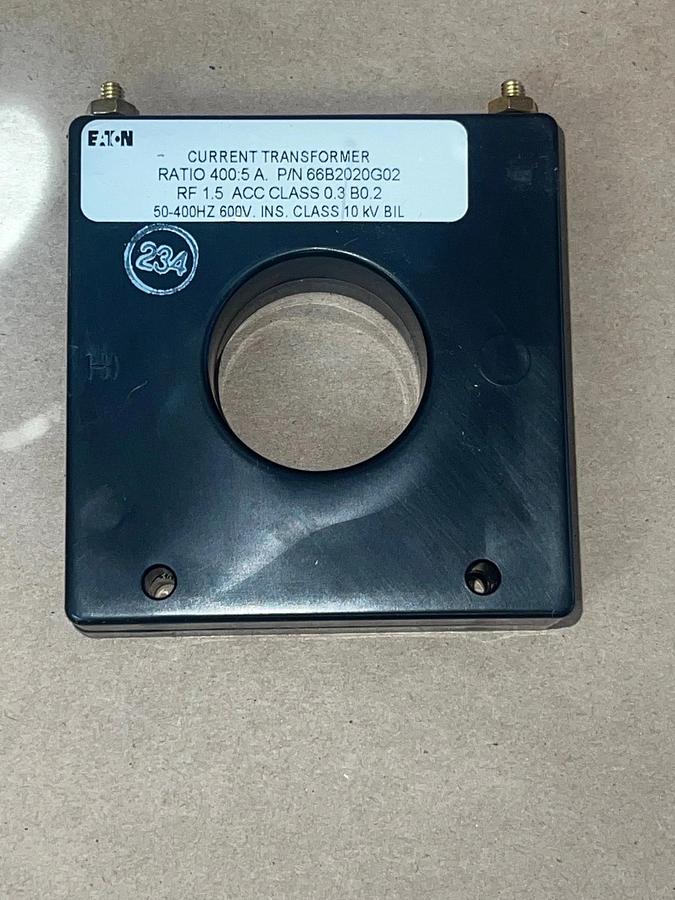 Used Eaton 66B2020G02 Solid Core Current Transformer S050-401 *NEW*
