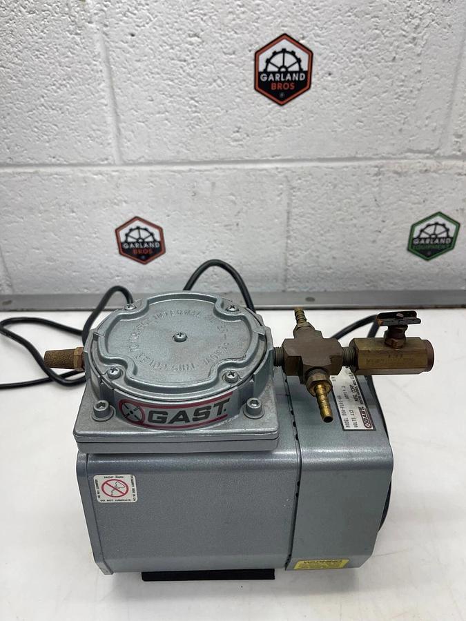 Used GAST DOA-P101-AA Compressor Diaphragm Vacuum Pump, 115 V, 4.2 Amps, 60 Hz