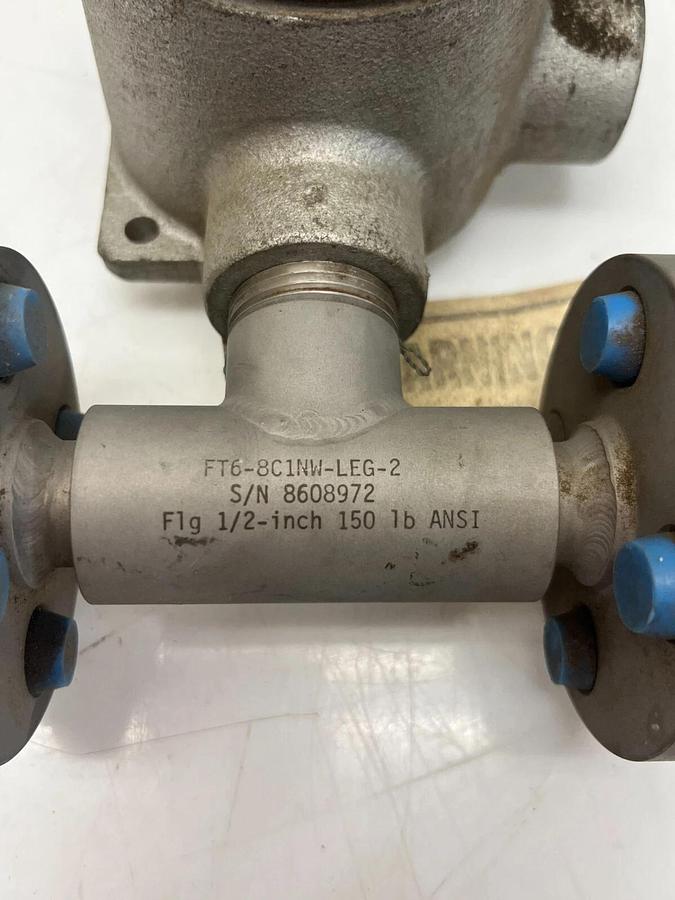 Used EG&G Flow Technology FT6-8C1NW-LEG-2 Flowmeter Flange Crouse Hinds 3/4 EAB Box