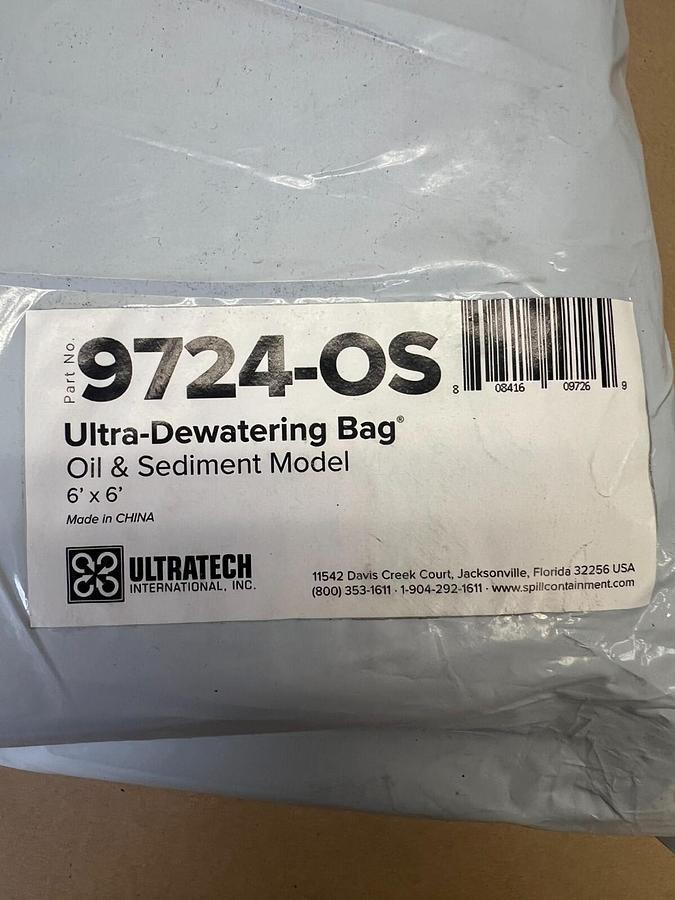 Used Ultratech 9724-OS Ultra-Dewatering Bag Oil & Sediment Model 6 x 6