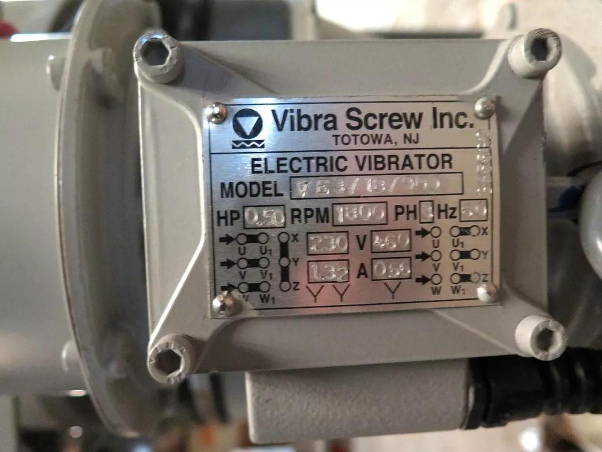 Used Vibra Screw Live Bottom Bin 20-3 with .50 HP motor