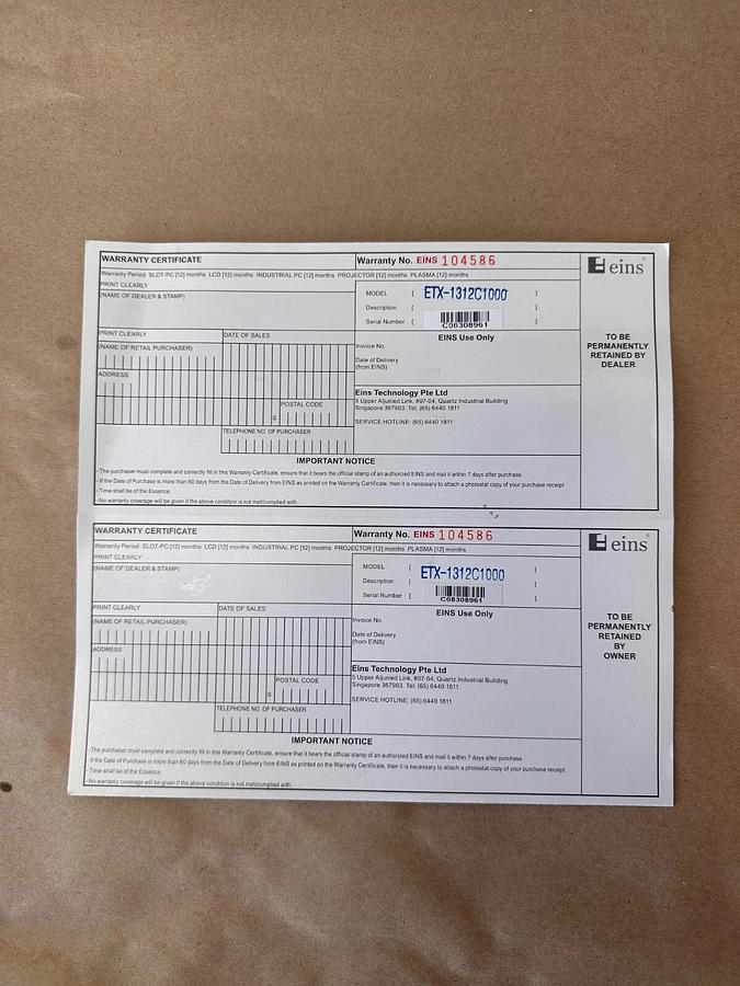 eins ETX-1312 Plug In PC Module, Graphic Chip