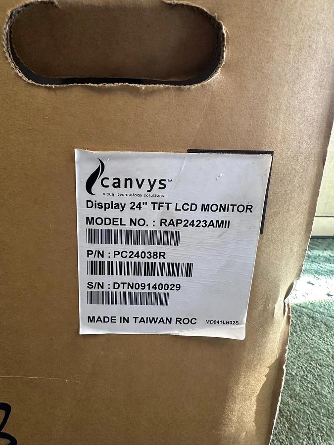 Used Canvys RAP2423AMII Display 24” TFT LCD Monitor *FACTORY SEALED*