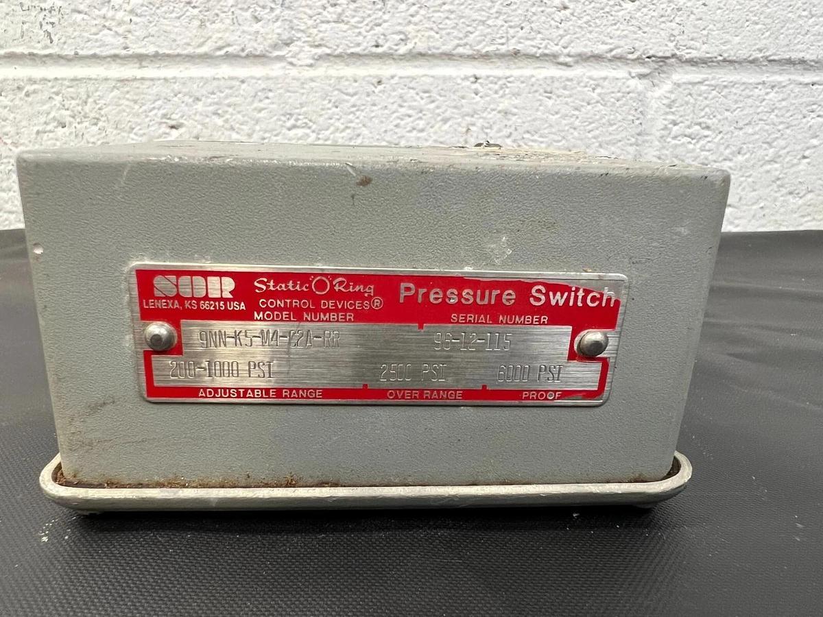 Used SOR 9NN-K5-M4-C2A-RR Pressure Switch 200-1,000 PSI