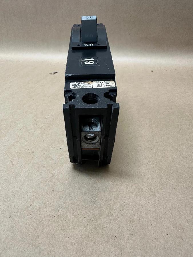 Used Square D FH-16020-C, 20A 1 Pole Circuit Breaker