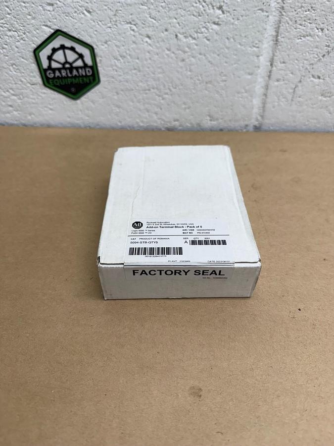 Used Allen-Bradley 5094-STB-QTY5 Series A, Add-on Terminal Block, Pack of 5