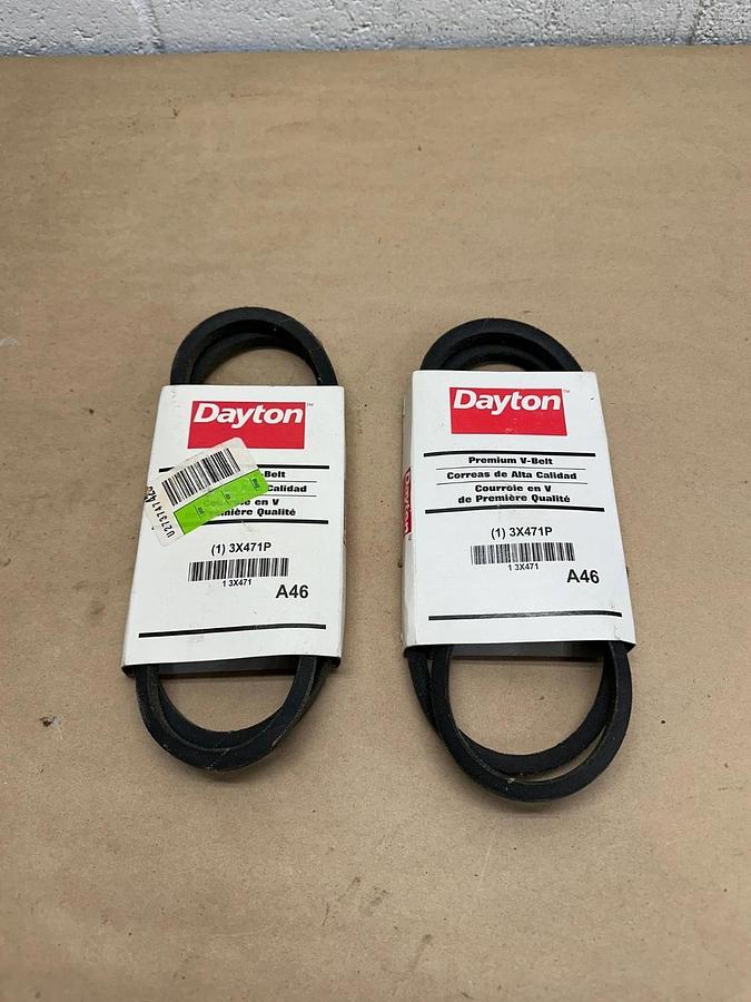 Dayton 3X471P V-Belt *NEW* Lot of 2