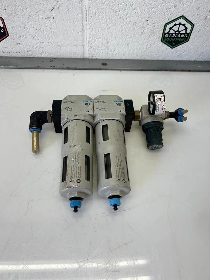 Used Festo LFMB-D-MIDI-A w/ LFMA-D-MIDI-A Filter Assembly