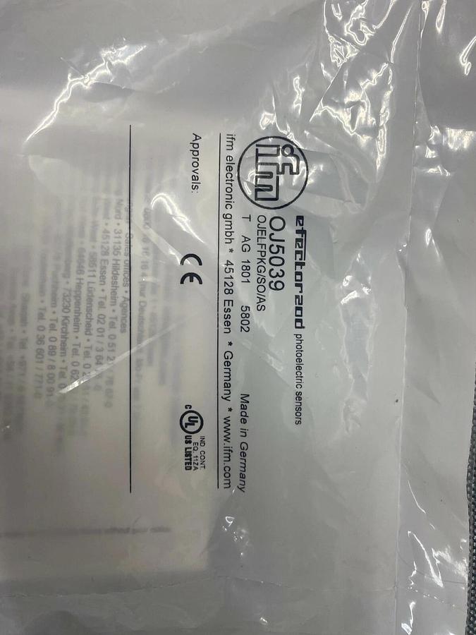 Used IMF Efector OJ5039 Photoelectric Sensor