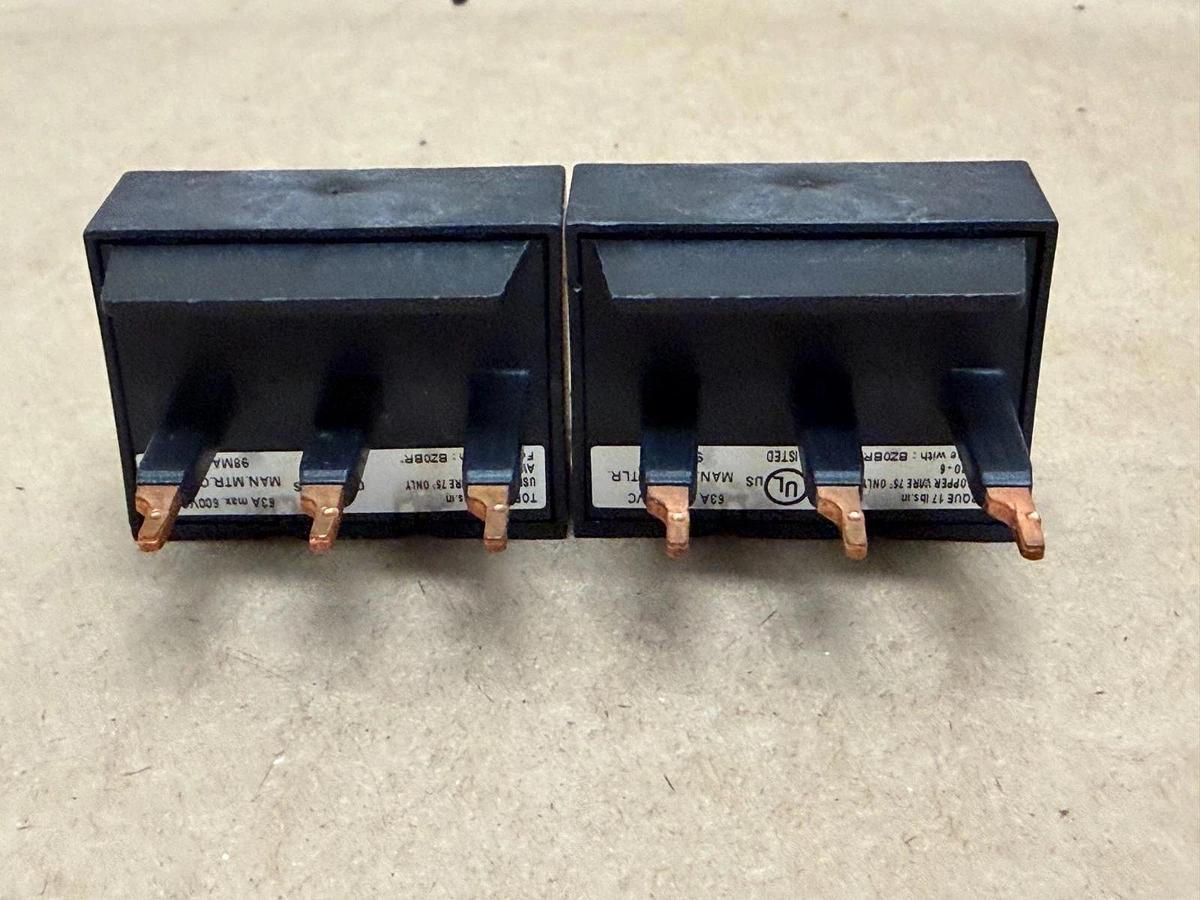 Used Fuji Electric BZ0BFRA Power Terminal Block - Lot of 2