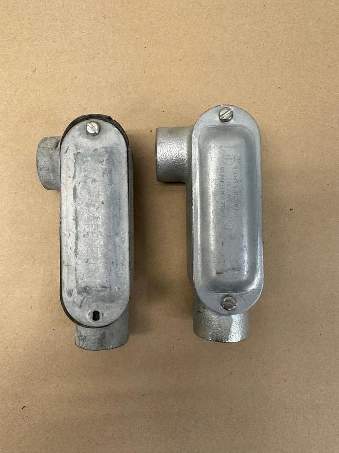 Used Appleton LR Form 35, 3/4” Conduit - Lot of 2