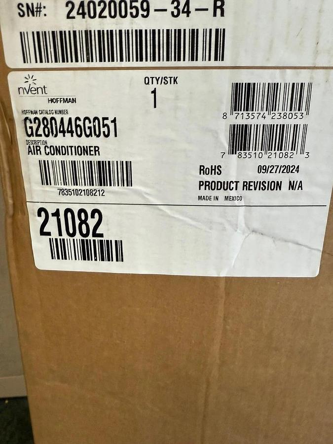 Used Nvent Hoffman G280446G051 Indoor/Outdoor AC, 4000 BTU 460V *NEW*