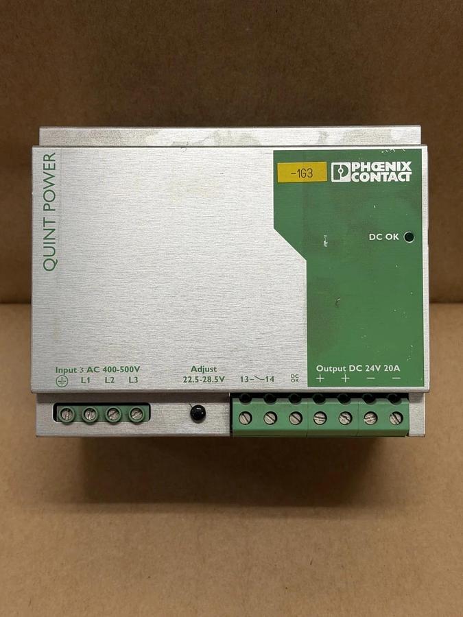 Used Phoenix Contact QUINT-PS-3X400-500AC/24DC/20 Power Supply