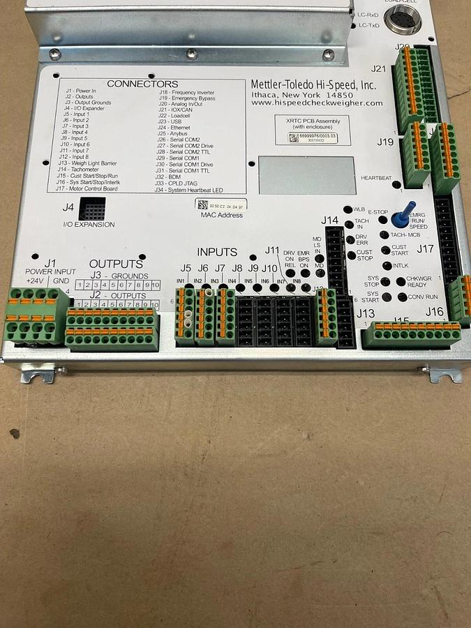 Used Mettler-Toledo XRTC PCB Assembly, AnyBus Option, FieldBus Interface
