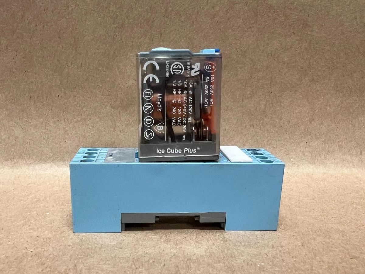 Used Releco C7-A20X Series QR-C Relay with Base - Lot of 2